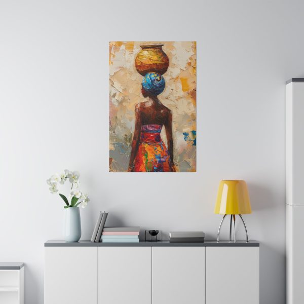 African woman wall art print, ethnic canvas wall decor - Image 3