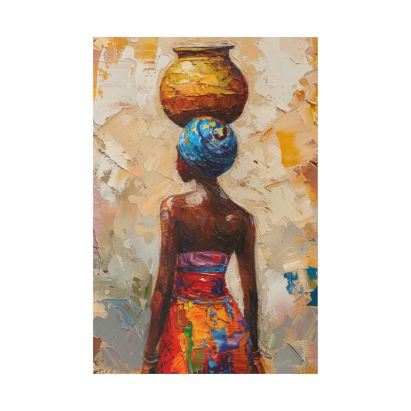 African woman wall art print, ethnic canvas wall decor - Image 5