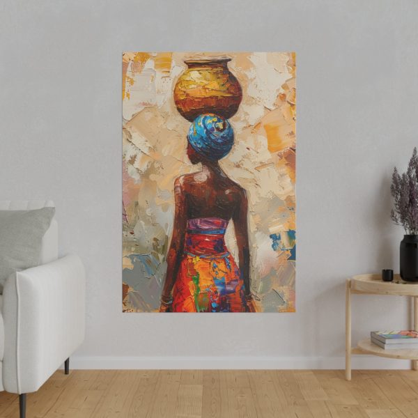 African woman wall art print, ethnic canvas wall decor - Image 7