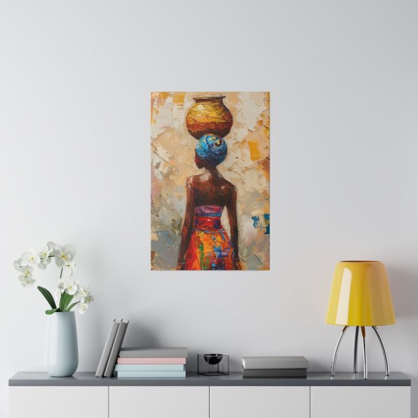 African woman wall art print, ethnic canvas wall decor - Image 4