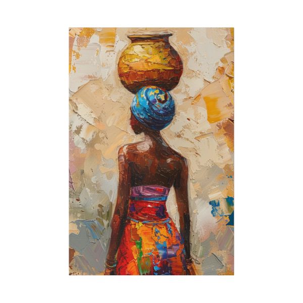 African woman wall art print, ethnic canvas wall decor - Image 14