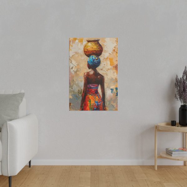 African woman wall art print, ethnic canvas wall decor - Image 10