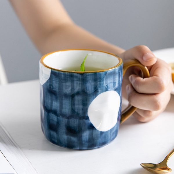 Blue and white mug 12 oz (35 cl) - Image 13