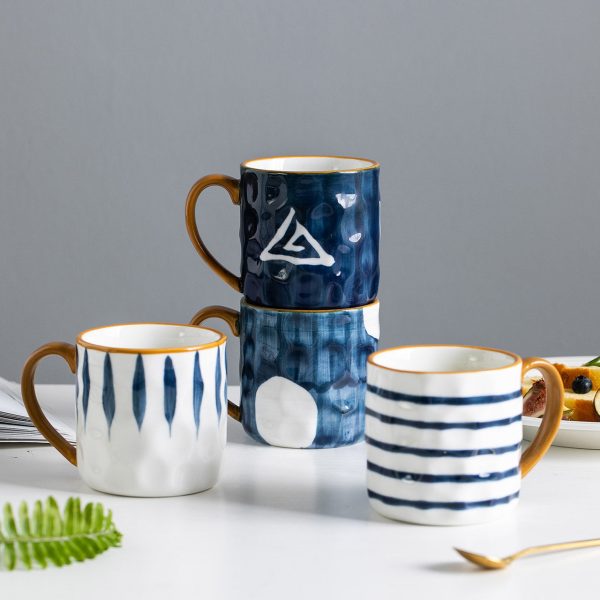 Blue and white mug 12 oz (35 cl) - Image 17