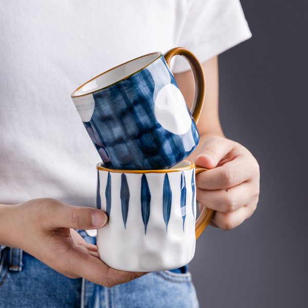 Blue and white mug 12 oz (35 cl) - Image 16