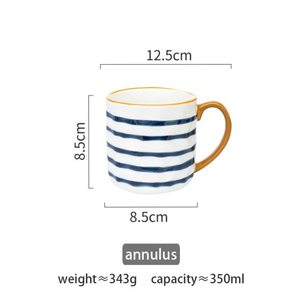 Blue and white mug 12 oz (35 cl) - Image 5