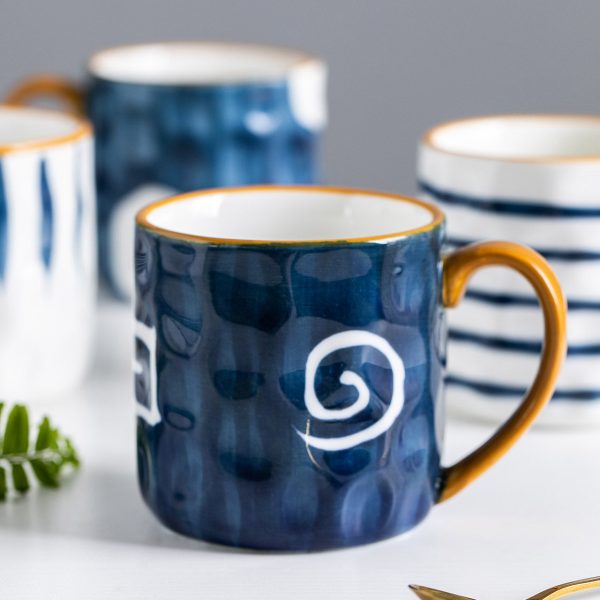 Blue and white mug 12 oz (35 cl) - Image 15