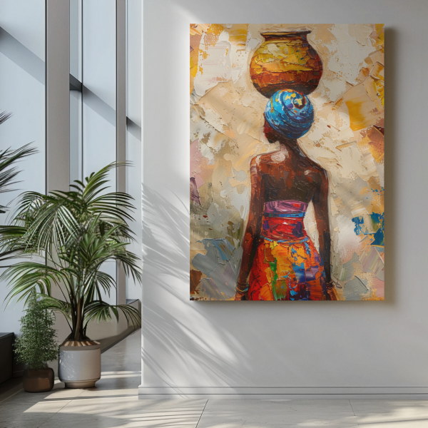 African woman wall art print, ethnic canvas wall decor - Image 17