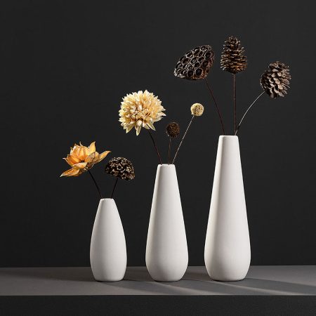 Nordic Style White Porcelain Vase