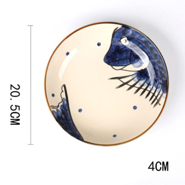 Ceramic deep plate 8 inch - Image 8