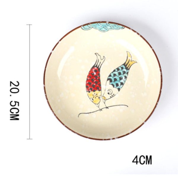 Ceramic deep plate 8 inch - Image 13