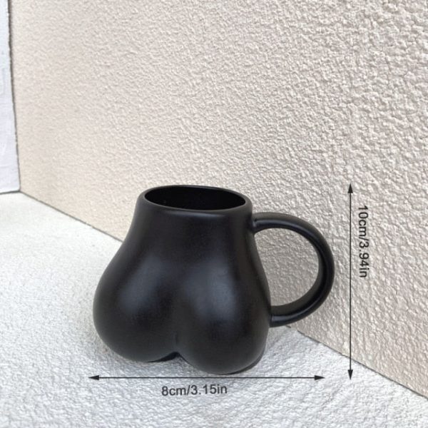 Butt shaped ceramic mug, ass coffee cup, funny gift - 10 oz - Image 10