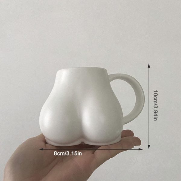 Butt shaped ceramic mug, ass coffee cup, funny gift - 10 oz - Image 5