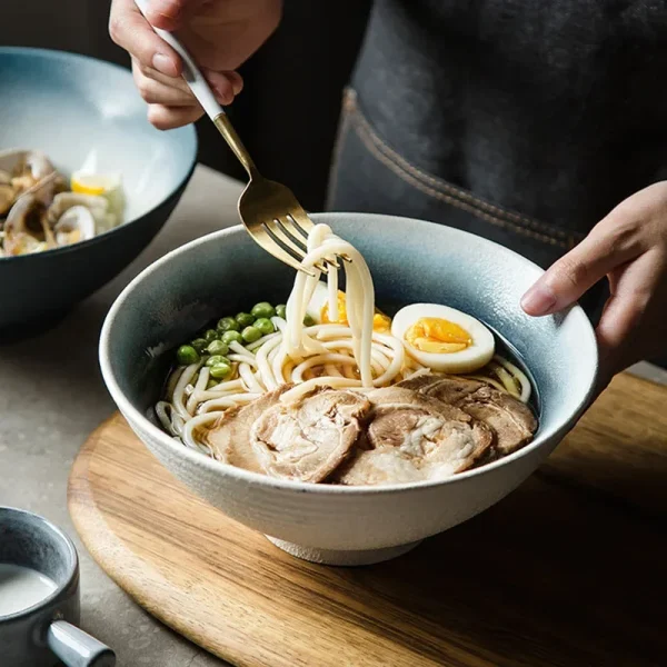 Japanese Ceramic Ramen Bowl - 30 oz - Image 3