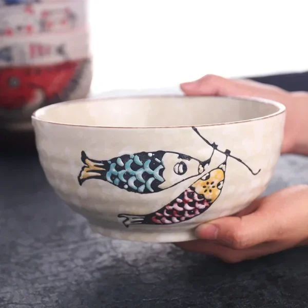 Hand-painted Ramen Bowl 7-inch - Image 4