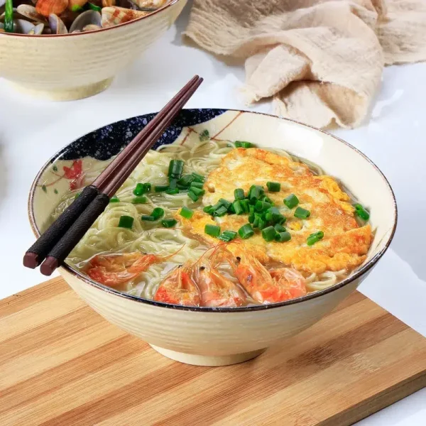 8 inch Japanese Ceramic Ramen Bowl - Image 5